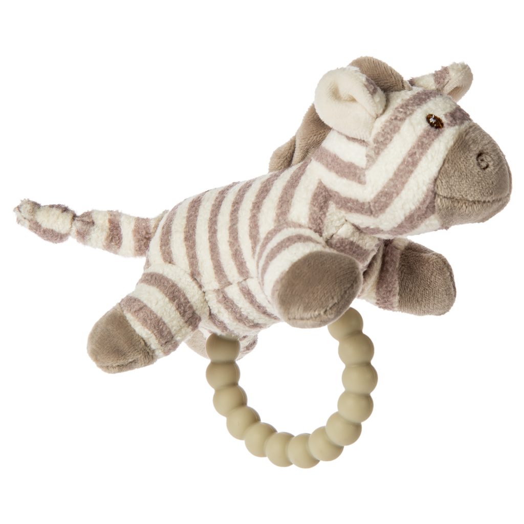Afrique Zebra Teether Rattle 5″ Mary Meyer Stuffed Toys