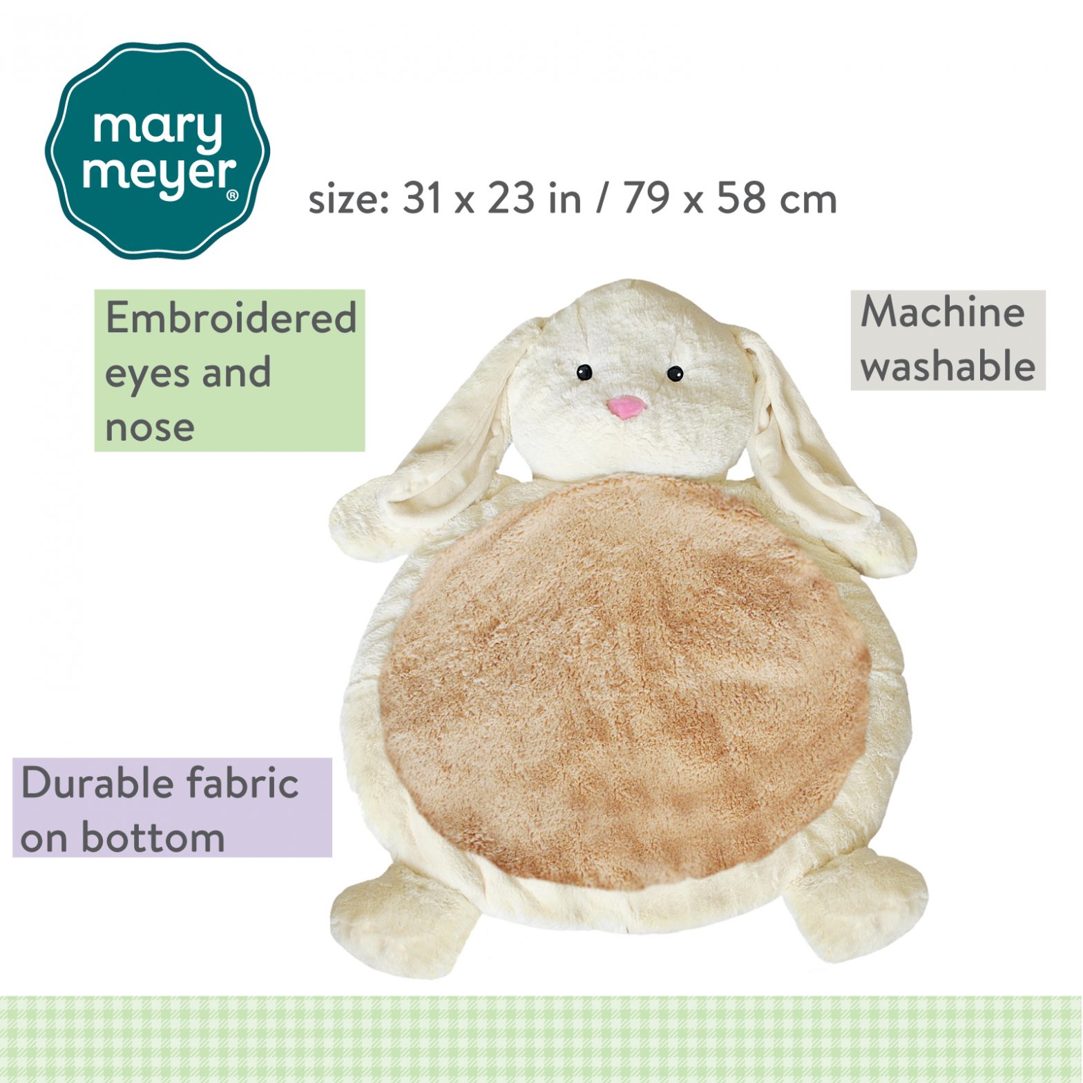 Bunny Rabbit - Handmade Baby Play Mat