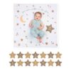 LJ595 Lulujo Baby's First Year Blanket & Cards Set - "Written in the Stars"