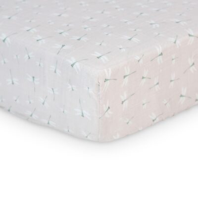 Lulujo Crib Sheet - Dragonfly - 32x17"