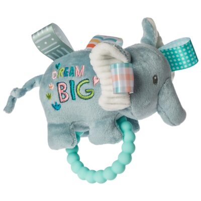 Taggies Dream Big Elephant Teether Rattle - 6"