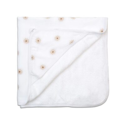 Lulujo Hooded Towel - Daisies - 40x40"