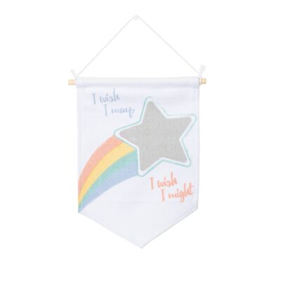 Lulujo Wall Banner - I Wish I May - 12x6"