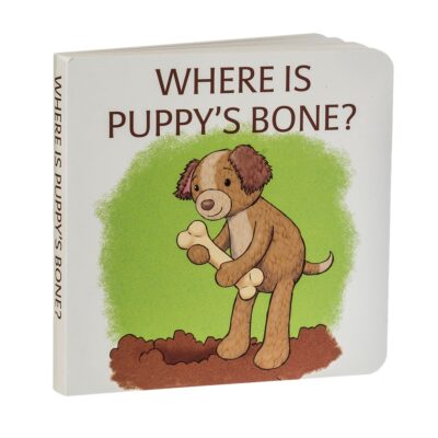 "Where is Puppy's Bone" Board Book - 6"