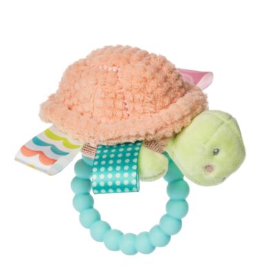 Taggies Tippy Turtle Teether Rattle - 6"