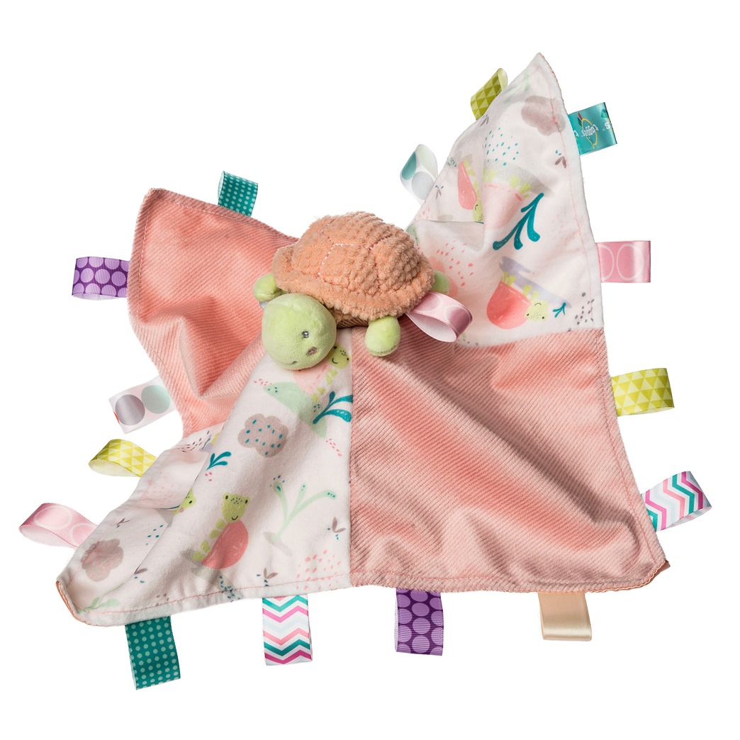 ティート　ラグーモフラップ Taggies Tippy Turtle Character Blanket - 13x13
