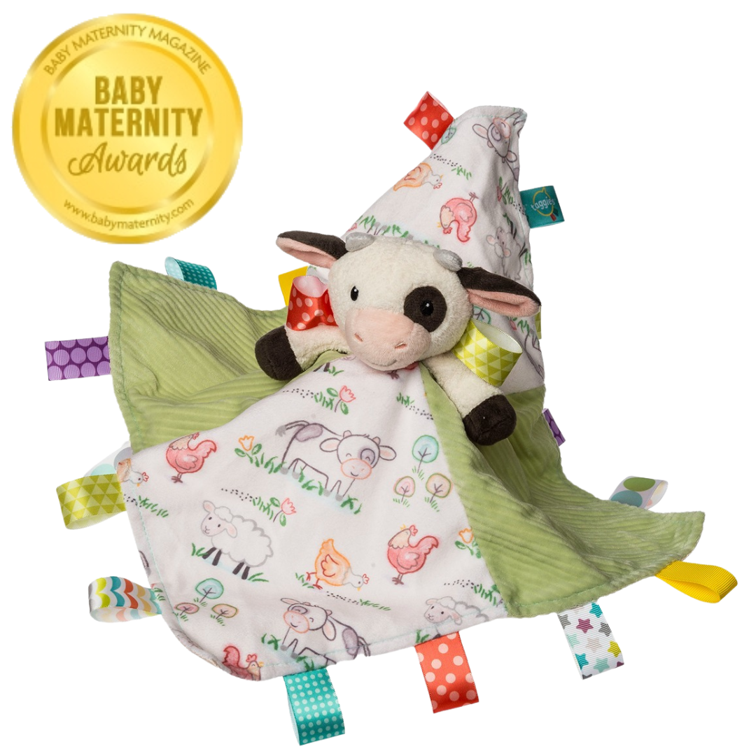 Taggies Buttercup Cow Character Blanket - Mary Meyer Stuffed Toys
