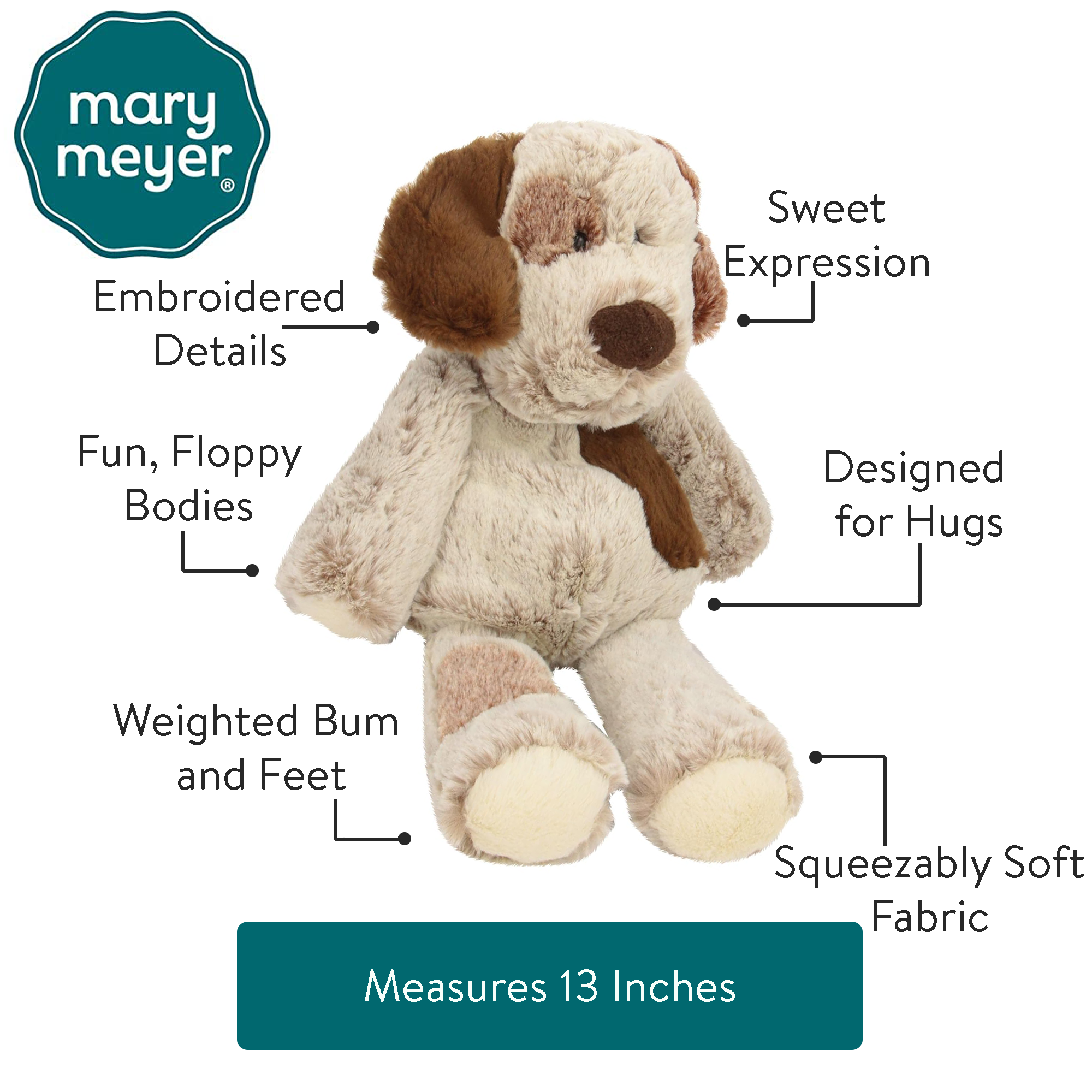 Mary Meyer Puppy Dog Spots Plush Stuffed Animal Collectable - Foto 8