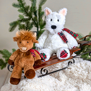 Marshmallow Tartan Terrier, Marshmallow Junior Nutmeg Highland Cow