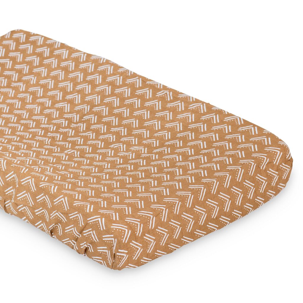 LJ724 Lulujo Change Pad Cover - Mudcloth
