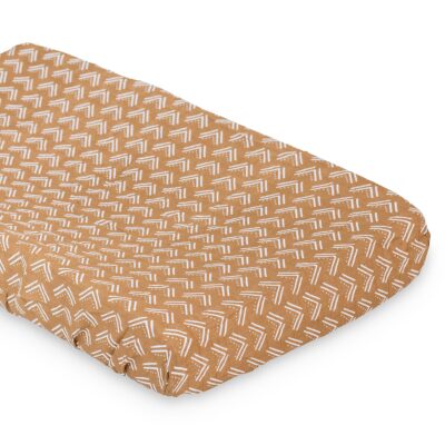 LJ724 Lulujo Change Pad Cover - Mudcloth