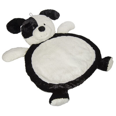 Black & White Puppy Baby Mat - 31x23"