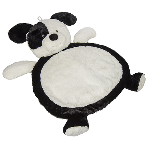 Black & White Puppy Baby Mat - 31x23"