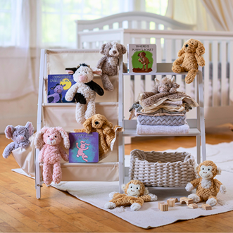 Putty Nursery Golden Monkey, Highland Cow, Golden Puppy, Mouse, Cow, Bunny, Hound, Board Books