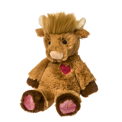Marshmallow Junior Honey Highland Cow - 9"