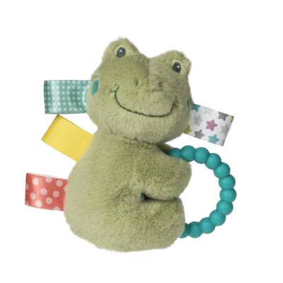 Taggies Peepers Frog Teether Rattle - 6"